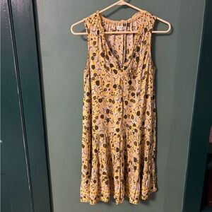 Max Studio Sunflower Print Mini Dress
